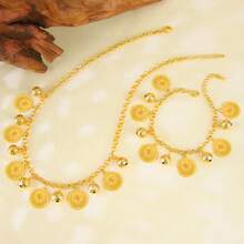 1 Set Dubai Vintage Wedding Jewelry Set 21k Gold Plated Arabic Muslim Punk Hip Hop Necklace Middle Eastern Women Jewelrys - Jewelry Set - View 16