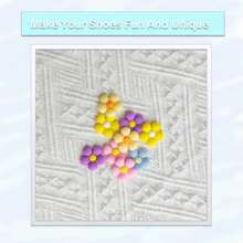 17Pcs Beautiful Flowers Series DIY Charms For Shoe Key Chain Sandals Beach Bags, PVC Shoe Charms For Clogs Premium Quality Popular Decorations Accessories Great Gifts For Christmas, Birthday, Party