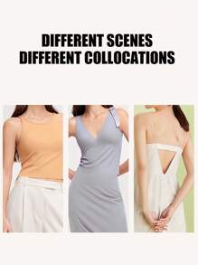 TSLBNRIO 8pcs Silicone Nipple Covers In Gift Box, Non-Slip, Invisible, Reusable Breast Petals, Nipple Protectors, Strapless Bra, Adhesive Bra, Suitable For Wedding, Work Attire, Dresses, Swimwear, Bikini, Evening Gowns, Washable And Reusable - Multicolor - View 7