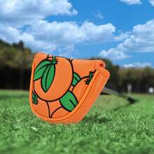 1 Bao bọc gậy golf kiểu dáng màu cam, bao bọc đầu gậy golf, phụ kiện golf làm từ chất liệu PU, chống mài mòn. - trái cam - Xem 3