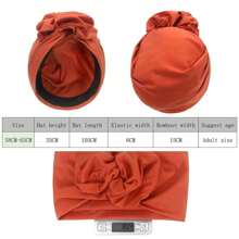 Vintage French Turban Hat Fashion Female Bandana Headband Women's Hair Cover Cap Ladies Head Wraps Muslim Headscarf Bonnet