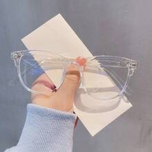 1pc Glasses Accessories, Suitable For Computer, Reading, Gaming, TV, Phone Use, Anti-Eye Fatigue, Clear Lenses Eye Protection - Clear - View 13