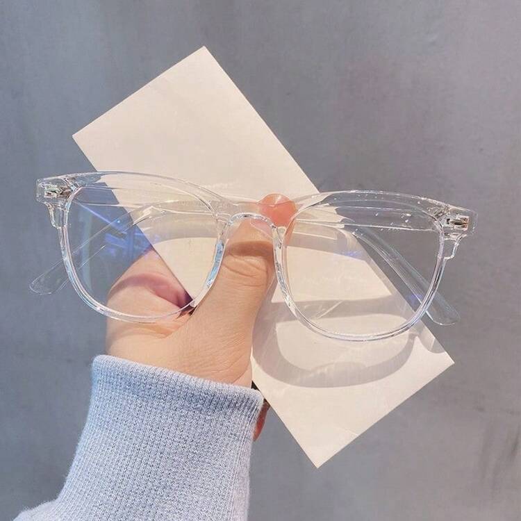 1pc Glasses Accessories, Suitable For Computer, Reading, Gaming, TV, Phone Use, Anti-Eye Fatigue, Clear Lenses Eye Protection - Clear - View 13