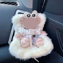 1pc Car Seat For Labubu Dolls With Soft Furry Cushion,Car Seat For Dolls With Air Vent Clip,Cute And Functional Car Ornament For Labubu Fans And Doll For Women Storage Organizer Travel Essentials Back To School Dormitory Storage,Festival Gifts.Christmas Gift Ideas. - Multicolor - View 3