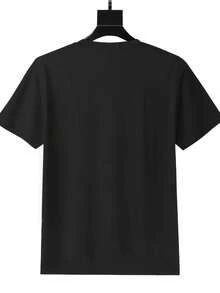 Women's Crew Neck T-Shirt White WORTH THEN ADD TAX Graphic Tee For Casual Wear - 黑色 - 查看 2