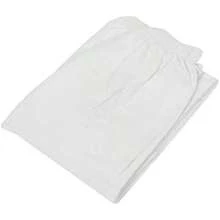 GLOGLOW Men's Prayer Pants, Breathable Polyester Cotton Loose Fit Elastic Waistband Afghan Pajama Trousers For Muslim Prayer Home Travel Casual Wear (L) White - 白色 - 查看 11