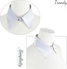 Peter Pan Collar For Women, Detachable Faux Lapel Choker Necklace, Blouse Shirt Blazer Fashion Accessories - 1 - 查看 4