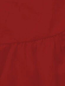 Váy dây mảnh màu trắng phong cách tối giản kiểu Pháp mùa xuân/hè, váy liền thân hở lưng cổ vuông ôm sát, không tay, cổ điển trẻ hóa cao cấp dành cho nữ - Đỏ - Xem 8