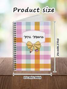 Customized Personalized Name Notebooks, Spiral-Bound Notebooks, Cute Student Diaries, Back-To-School Gifts, Teacher Appreciation Gifts, Gifts For The First Day Of School, Cute School Stationery Sets Suitable For Boys And Girls, Essential School Stationery Sets,Multi-Functional,Ornamental,Reusable,Modern,Colorful,Cute,Vintage,Cartoon,Kawaii,Custom,Personalized,Unique,Customized,Workers,Clients,Students,For Business/Work/Office,For School,Office & School Supplies,Xmas Decoration,Tendencia Local - Multicolor - View 4