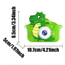 儿童相机玩具，儿童数码相机，恐龙主题生日礼物，适合3-12岁男孩女孩，幼儿高清摄像机，适合6-12岁及以上男孩女孩的儿童玩具。圣诞节、感恩节和新年礼物