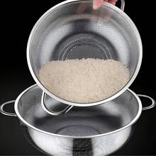 1 peça/3 peças, Malha de Filtração de Água em Aço Inoxidável, Cesta de Filtração de Água de Cozinha Durável, Adequada para Frutas, Vegetais, Massas, Etc., Drenagem de Cozinha, Lavagem de Vegetais, Lavagem de Frutas, Seguro para Máquinas de Lavar Louça de Uso Pesado