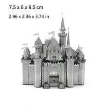 Modelo de Montagem Metálica 3D, Quebra-cabeça de Fivela de Aço Inoxidável DIY, Modelo de Arquitetura, Sem Necessidade de Cola, Presente de Aniversário, Ornamento Decorativo, Ponte de Brooklyn, Cinco Pagodes, Moinho de Vento Holandês