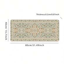 超大 XXL 花卉图案桌面垫 - 防滑键盘鼠标垫，缝边设计，防溅表面，加厚底座，适用于游戏、办公和家庭办公桌 - 大型电脑桌垫（35.4x15.7 英寸），结构稳固，装饰性办公用品，工作空间配件，专为办公专业人士打造，游戏鼠标垫，办公桌配件，鼠标垫，桌面鼠标垫 - 彩色 - 查看 14