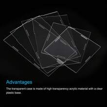 Clear Display Case, Acrylic Box Assemble Dustproof Box Showcase For Collectibles, Crafts - Clear 9.8x5.9x13.7inch - View 3