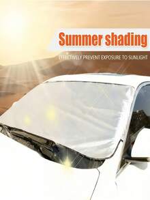 1/2/5 Stücke Auto Windschutzscheiben Sonnenschutz, faltbarer Sonnenblendenschutz, effektiver UV-Schutz, tragbarer Windschutzscheiben-Sonnenschutz für die meisten Fahrzeuge, Wärmeisolierung, schützt das Auto vor Schnee, Sonnenlicht und Regen - einfach zu installieren und zu entfernen, Outdoor-Sonnenschutz und Schneeabdeckung