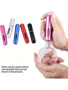 Perfume Bottle 5PCS Mini Refillable Perfume Atomizers - Portable Travel Fragrance Spray Bottles With Empty Pump Cases (5ML Scent Atomizers For Everyday Use), Perfume Bottle Perfume Refillable Bottle - Multicolor - View 2