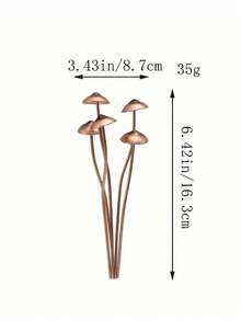 1/2/4pcs Enchanting Metal Mushroom Statues - Perfect For Bonsai, Potted Plants And Outdoor Garden Decor | Ideal Thanksgiving Gift - Metal Mushroom - View 4