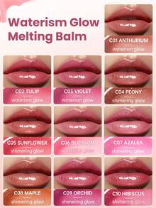 Bálsamo labial hidratante y brillante CATKIN, de textura ligera, no pegajoso, 3.4g, C10 Hibisco - C10 HIBISCO - Ver 11