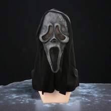 Scary Scream Mask, Horror Movie Killer Costume Prop For Halloween Adult Role Play - Multicolor - View 15