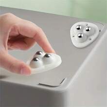 4/8pcs Mini Self-Adhesive Swivel Casters, 360° Rotation, ABS Rotating Rollers For Home And Kitchen Use