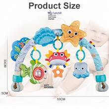 New Baby Press & Rotate Jumping Ball Toy - Cartoon Insect Rotating Educational Learning Toy, Suitable For 0-3 Years Old, Promotes Sensory Development - Multicolor - View 2