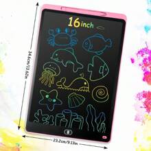 RSP 6.5/8.2/8.5/10/10.5/12/16英寸液晶手写板，绘画板，儿童涂鸦板，儿童写字板，魔术黑板，彩色涂鸦板，适合3-12岁男孩女孩的绘画板，圣诞节儿童礼物，送给女孩的男孩礼物，返校用品，适合儿童绘画和书写，圣诞节、万圣节、生日礼物