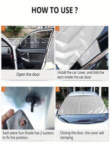 1/2/5 Stücke Auto Windschutzscheiben Sonnenschutz, faltbarer Sonnenblendenschutz, effektiver UV-Schutz, tragbarer Windschutzscheiben-Sonnenschutz für die meisten Fahrzeuge, Wärmeisolierung, schützt das Auto vor Schnee, Sonnenlicht und Regen - einfach zu installieren und zu entfernen, Outdoor-Sonnenschutz und Schneeabdeckung