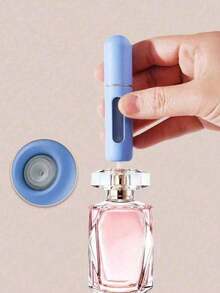 1pc Random Color Portable Refillable Perfume Bottle, 5ml Travel Size Spray Bottle, Cosmetic Sample Container Home Bathroom Decor Fall Decor Back To School Storage Containers - 彩色 - 查看 9