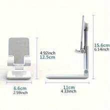 1 pièce Support pliable blanc et noir pour téléphone et tablette, support mobile, support de téléphone réglable