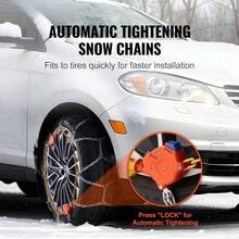 Snow Tire Chains Diamond Pattern Grip Chains Anti-Skid Manganese Steel Emergency Road Assistance