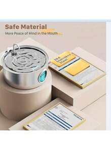 7L 大容量智能 304 不锈钢狗狗饮水器，带窗口自动饮水器，静音，USB 供电，不防水，适用于狗狗，无需电池 - 彩色 - 查看 9