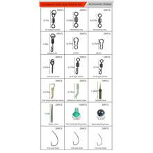 420pcs/Set European Style Carp Fishing Hook, Clasp, Connector, Fishing Tackle Accessories