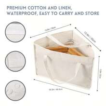 1 件三角形挂衣袋带手柄和底部托盘收纳盒，衣架收纳三角形包装带手柄，节省空间，整洁的衣架收纳袋