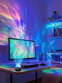 The LED Aurora Projection Lamp, With USB Plug-In And Remote Control, Is Not Only A Practical Night Light But Also An Exquisite Little Decorative Item, Filling Every Corner Of Your Home With A Dreamy Atmosphere. Light Up The Night With It. You Can Experience The Mystery And Romance Of The Aurora In An Immersive Way At Home. Add A Little Joy To Your Life And Let The Starry Sky Accompany You Every Night!