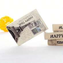 Vintage Travel Landmark Playing Cards, Eiffel Tower & London Eye Design, World Scenery Playing Cards, Showcasing Famous World Landmarks, High-Quality Cardstock With Stamped Borders, Great For Halloween, Christmas Parties, Collectors Gift - Multicolor - View 2