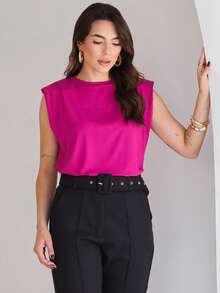 Women Tank Tops & Camis - Rose Red - View 6