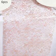 2/6pcs Gold Metallic Mesh Table Runner 11 X 108 Inches, Suitable For Wedding, Party, Home, Banquet, Outdoor, Celebration, Christmas - Multicolor - View 13