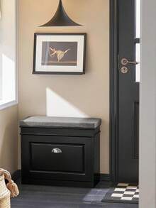 SoBuy Shoe Cabinet FSR82-K-W - 黑色 - 查看 1