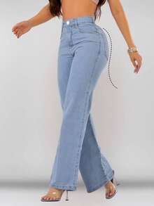 Women's Jeans Elegant Comfortable Luxury Casual Fashion - Quần jean giặt nhẹ - Xem 5