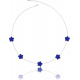 Royal Blue-white Gold Plated