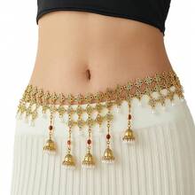 Fashion Waist Accessory Retro Design Tassel Body Chain Belly Dance Waist Chain Women Suitable Daily Wear Friends - Red - View 7