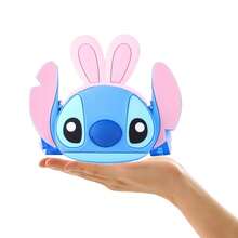 Disney 1 Túi đeo chéo tai thỏ Stitch Lilo & Stitch chính hãng, có dây đeo vai điều chỉnh được, chất liệu silicon, kèm ví và móc khóa, thích hợp làm quà sinh nhật và kỷ niệm cho bạn bè. - Nhiều màu 2 - Xem 6