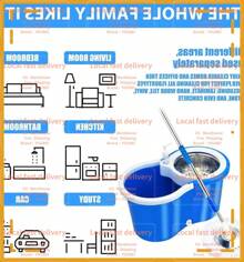 Local Devery-YOUBEI-Spin Mop And Bucket With Wringer Set, 360° Spinning Mop Bucket System With3 Microfiber Mop Replacement Heads And 61" Stainless Steel Adjustable Handle For Floor Cleaning (20QT) - 藍色 - 查看 5