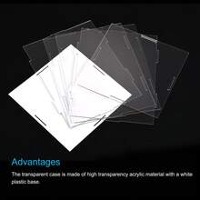 Clear Display Case, Acrylic Box Assemble Dustproof Box Showcase For Collectibles, Crafts - Clear 10x6.3x4.3 Inch - View 3