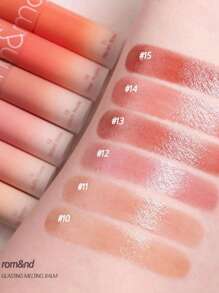 Rom&nd Romand GLASTING MELTING BALM 12 VEILED ROSE, Hidratante, Não Pegajoso, Brilhante e Luminoso, Cor Natural, Ideal para Maquiagem Leve, Batom Líquido Ultrabrilhante e Hidratante, K-Beauty, Maquiagem Coreana, 3,5g/0,15oz