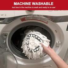 12 Pack Mop Heads Replacement For O-Ceda Easy Wrin Spin Mop, Microfiber Spin Mop Refills, Easy Cleaning Mop Head Replacement