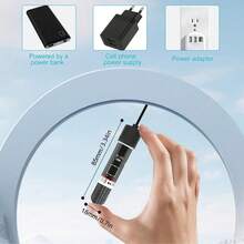 1pc USB Aquarium Heater With Temperature Sticker, Made Of Quartz Explosion-Proof Material, Mini Quartz Glass Tropical Fish Automatic Thermostat, 10W Design, Suitable For Aquarium And Home Fish Tank, Stops Heating When Water Reaches 26°C To Protect Fish Health