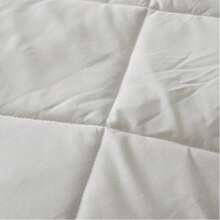 Inserto per piumone singolo - Imbottitura alternativa trapuntata bianca per tutte le stagioni, misura king-size, con strisce angolari, per letto singolo, lavabile in lavatrice - Bianco - Visualizzare 5