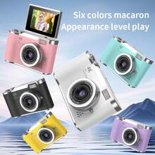 Cámara digital compacta recargable con zoom óptico 18X, 48MP de resolución, enfoque automático, resolución 4K, detección de rostros y pantalla de 2.8" - LK-007 Marrón - Ver 9