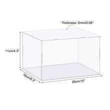 Clear Display Case, Acrylic Box Assemble Dustproof Box Showcase For Collectibles, Crafts - Clear 10x6.3x4.3 Inch - View 2